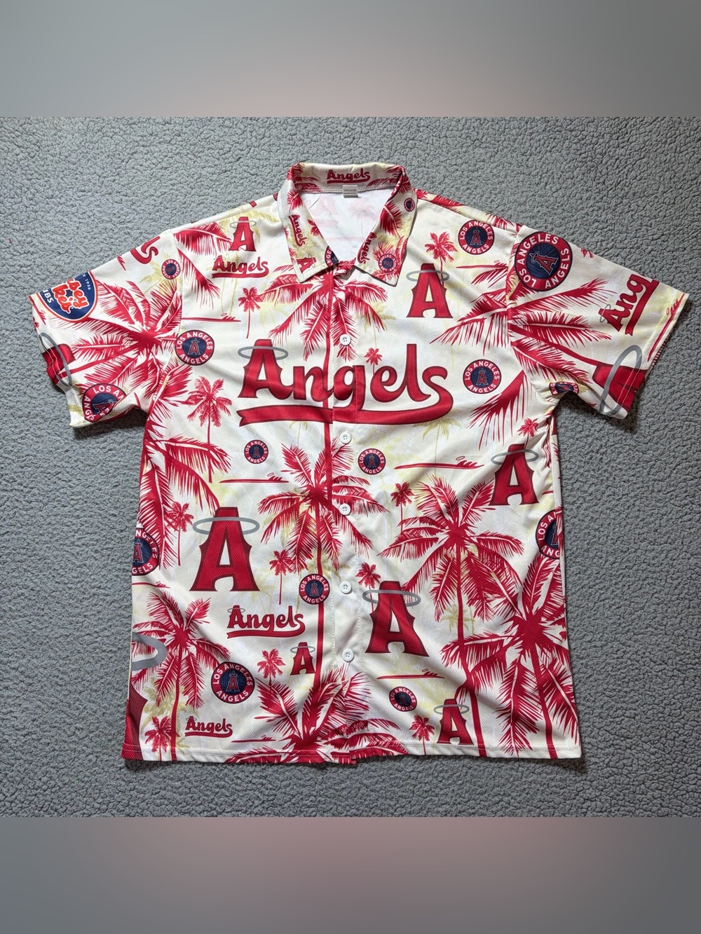 Los Angeles Angels City Connect Hawaiian Shirt June 6, 2025 SGA Men’s XL